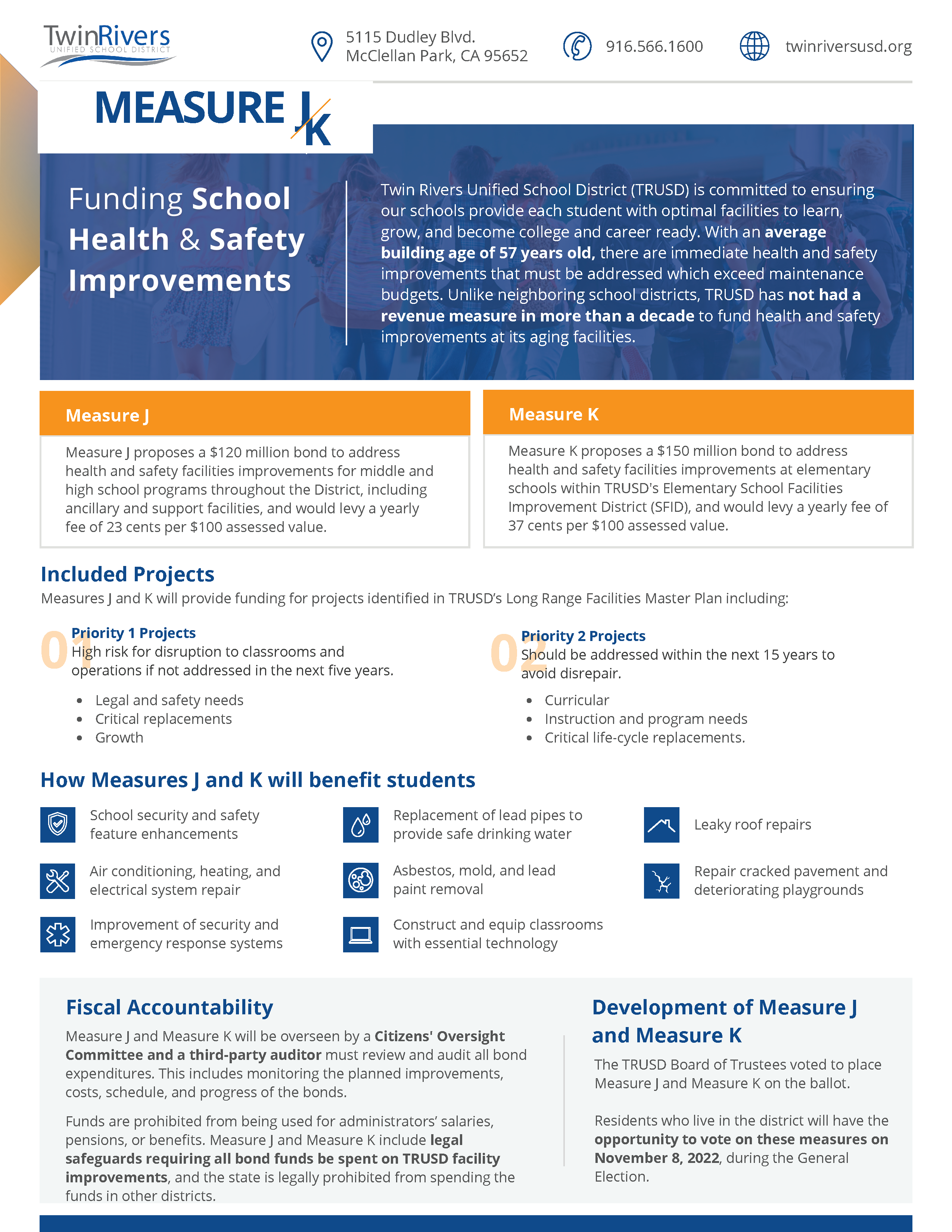 bond measure j and k fact sheet
